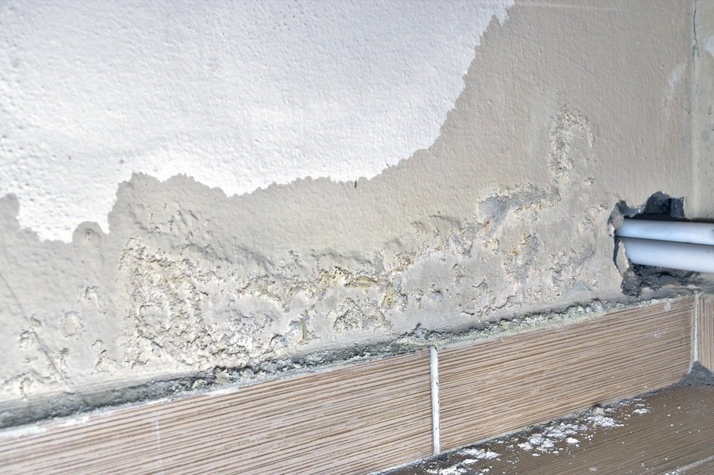 damp kitchen wall